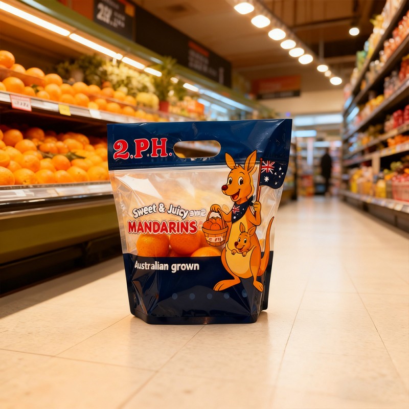 Oddychająca, wolnostojąca torba na zamek błyskawiczny Fresh Fruits