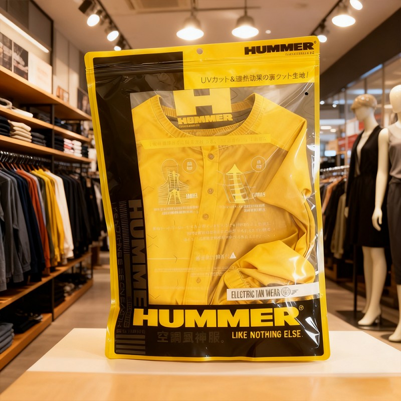 Torba stojąca z zamkiem błyskawicznym z laminowanego PET