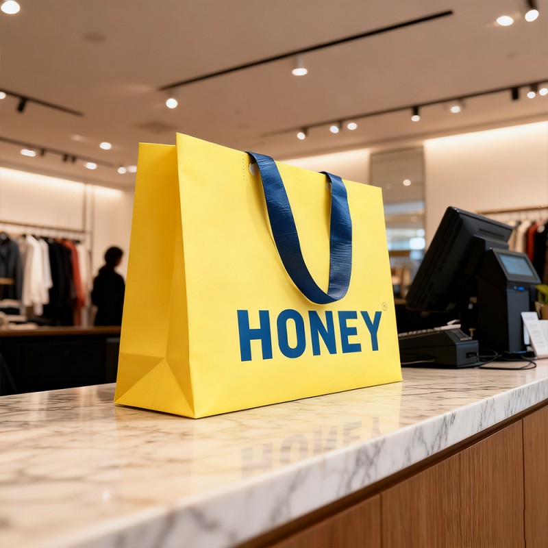 Torba na ramię z laminowanego papieru pakowego PP